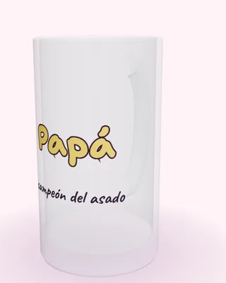 Jarra chop de vidrio esmerilado